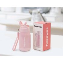 Tupperware Cute Cool Warmie Thermos 330ml Termos Vakum Double Insulation Stainless Steel 6 Jam Hangat Dingin dengan Silicone Strap