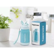 Tupperware Cute Cool Warmie Thermos 330ml Termos Vakum Double Insulation Stainless Steel 6 Jam Hangat Dingin dengan Silicone Strap