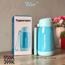 Tupperware Cute Cool Warmie Thermos 330ml Termos Vakum Double Insulation Stainless Steel 6 Jam Hangat Dingin dengan Silicone Strap