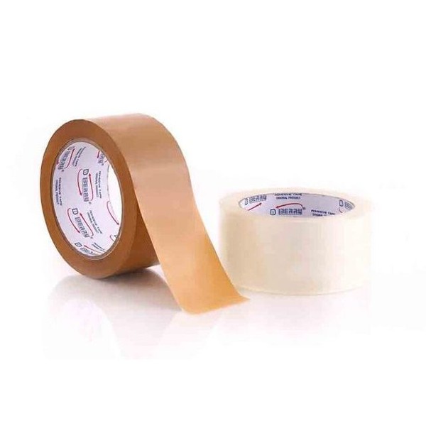 LAKBAN COKLAT BENING 100YARD 45MM ISOLASI SELOTIP CLEAR TAPE