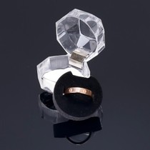 Kotak Cincin 6pcs Busa Model Kristal Transparan