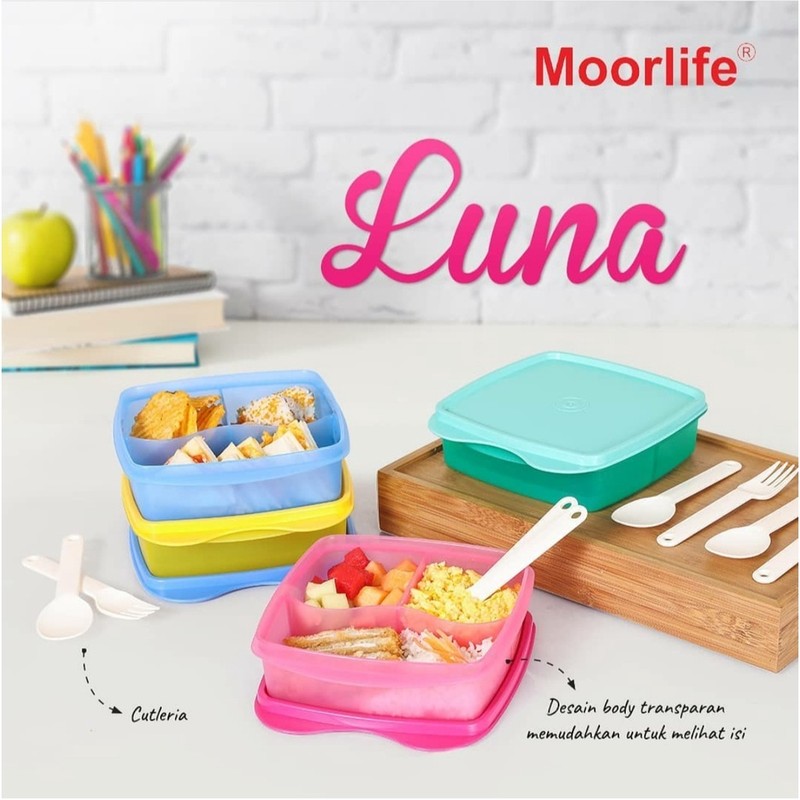 Moorlife Luna Lunch Box Kotak makan kotak bekal