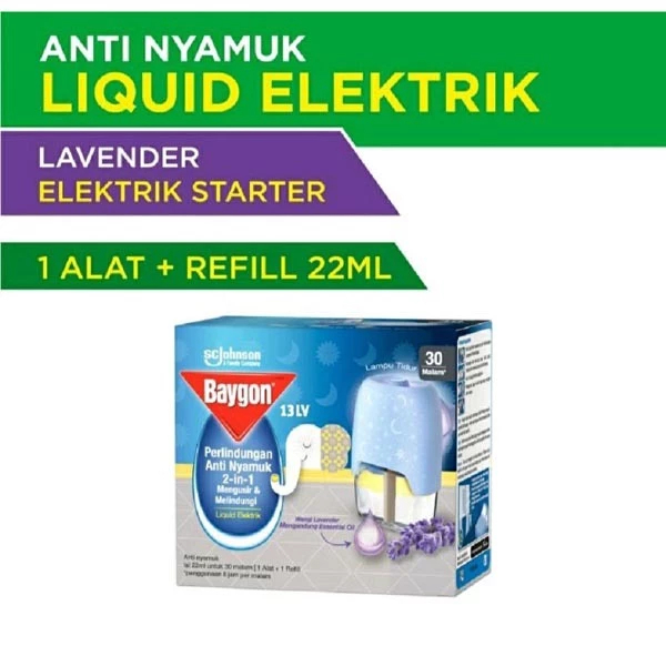 Baygon Obat Nyamuk Cair Liquid Electric Lavender jasmine