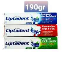 Ciptadent 190gr 120g complete odol Perawatan Gigi BERLUBANG PUTIH pasta gigi