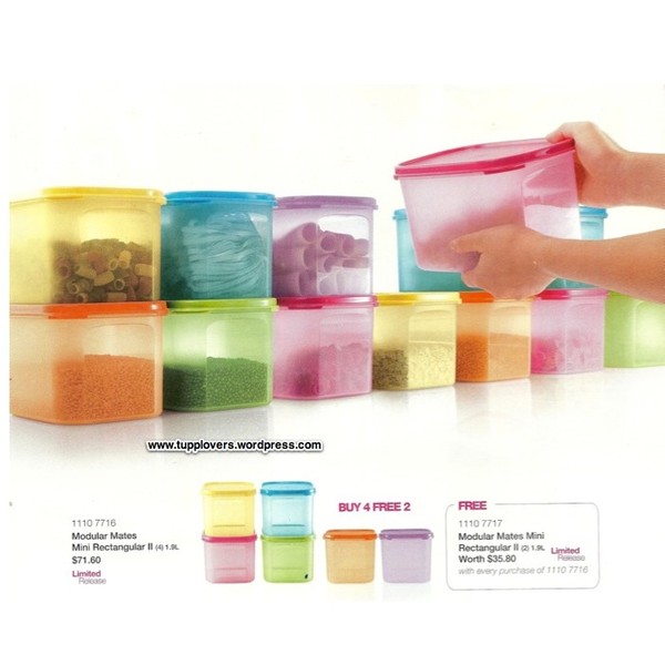Tupperware Modular mate Rectangular 1.9L BTS