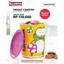 Tupperware Frog canister 2liter