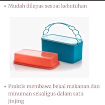 Tupperware Carry Away High Container rantang