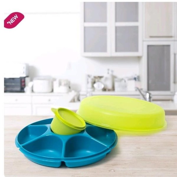 Tupperware Large Serving Center serving centre Besar - Purple