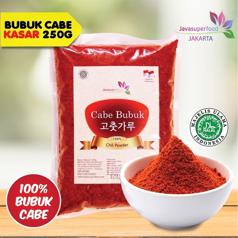 Gochugaru 250gr 500gr halus atau kasar bumbu masak bubuk cabe khas korea Halal MUI