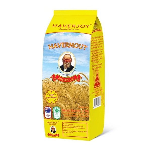 HAVERJOY Rolled Oats Havermout 1 Kg - Australian Oats 1Kg