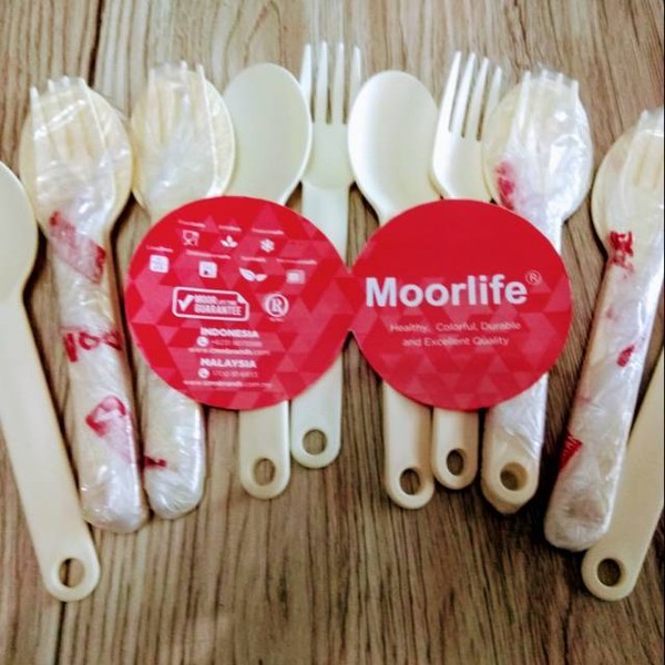 Sendok Garpu Moorlife Cutleria sendok makan
