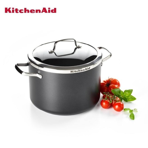 KitchenAid Stockpot with Glass Lid 22 cm  5.30 L Panci Kitchen Aid