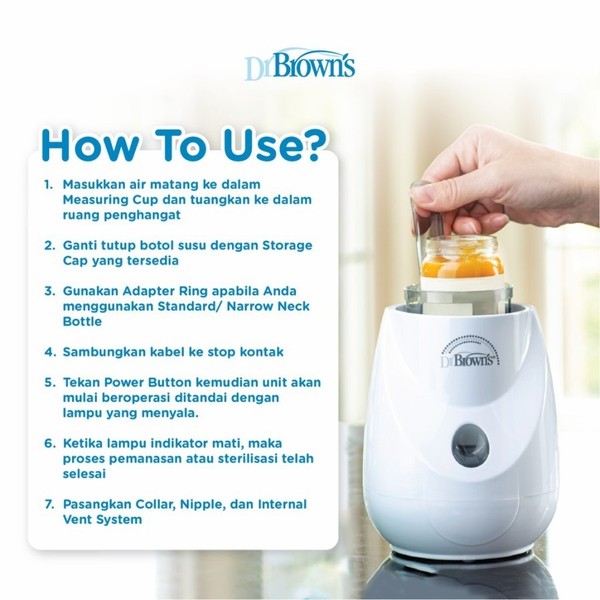 dr brown penghangat asi Insta Feed Bottle Warmer - Penghangat Susu Bayi 80 detik