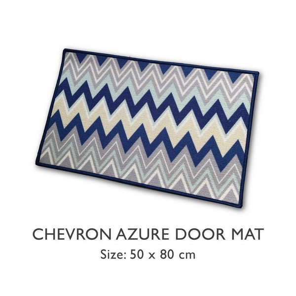 Dunlopillo Door Mat 50 x 80 Keset Pintu Anti Slip Backing - CHEVRON