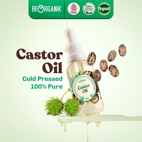 BEORGANIK Castor Oil - Cold Pressed 100% Pure - 30ml