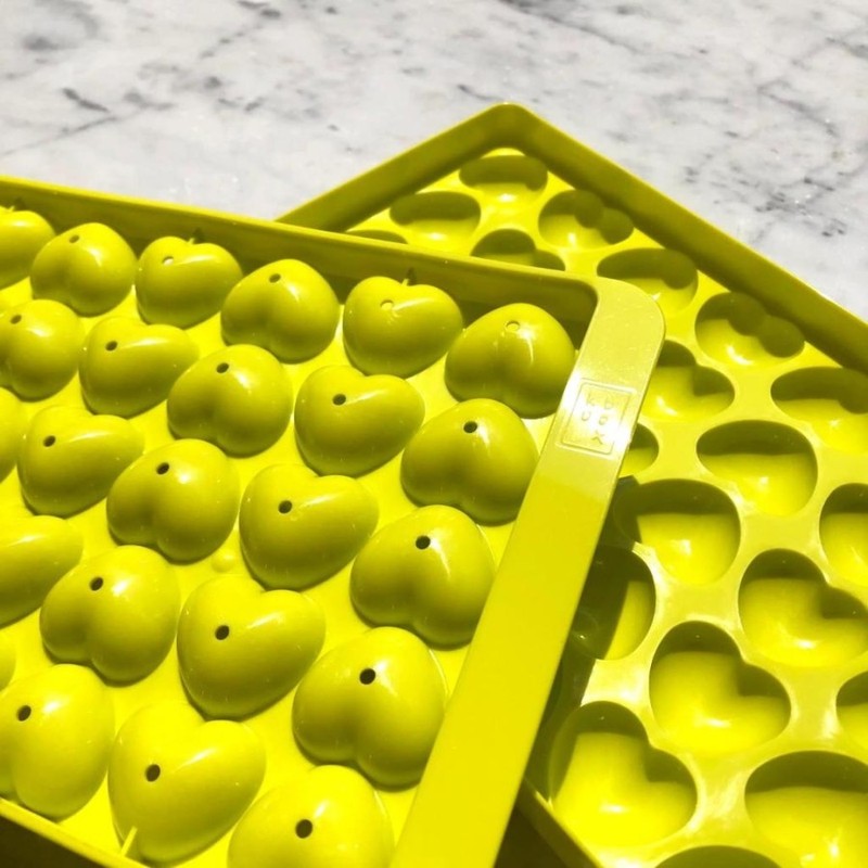 Cetakan Es Batu bentuk Love isi 35 Grid Ice Cube Tray alat pencetak pudding Kubox