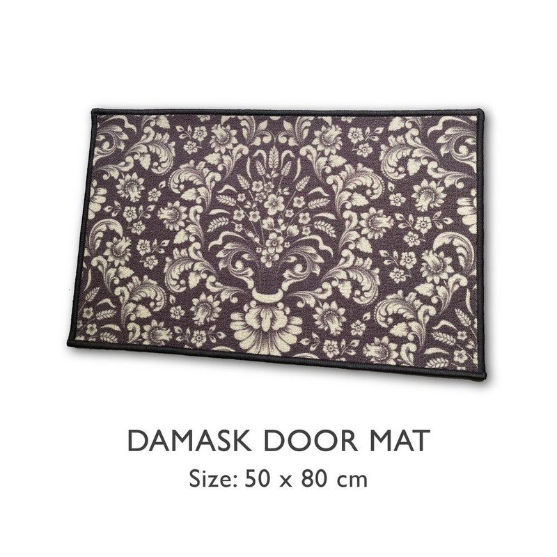 Dunlopillo Door Mat 50 x 80 Keset Pintu Anti Slip Backing - DAMASK