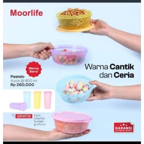 Mangkuk Moorlife Pastelo bowl 800ml