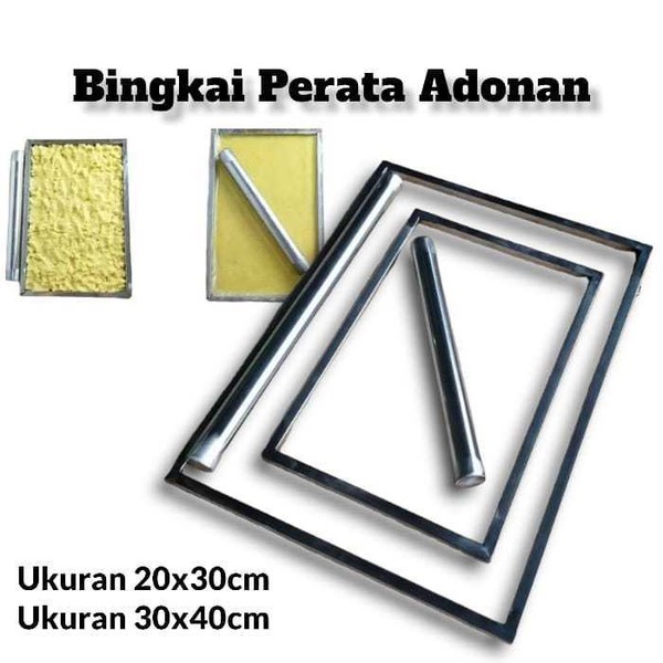 Perata adonan kue kering Bingkai adonan kue bahan stainless steel lengkap