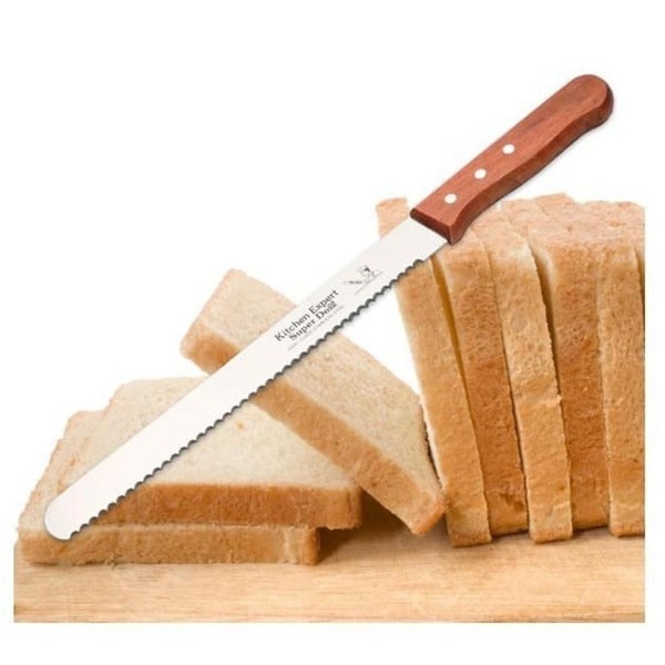 Pisau Roti panjang Pisau Kue Panjang Pisau Cake Panjang Bahan Stainless Gerigi Halus Kasar Bread Knife Cake