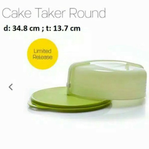 Tupperware Cake Taker Round 35cm wadah Cake Tempat Cake