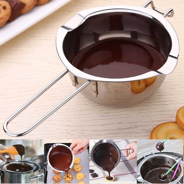 Melting Pot Panci Leleh Keju Coklat Butter Chocolate melter Pan Stainless Steel