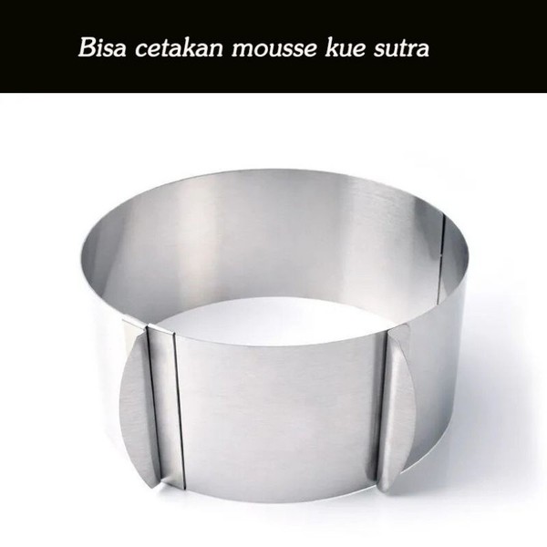 Mousse ring cake stainless Steel Cake ring cetakan entremet cake kue tiramisu stainless