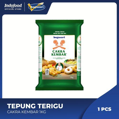 Cakra kembar Bogasari terigu protein tinggi Premium tepung cakra 1kg