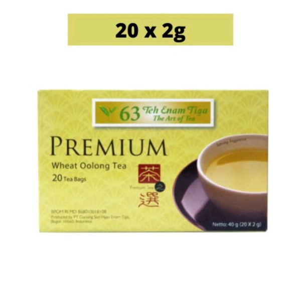 Teh tea 63 Premium Oolong Wheat 20 kantung teh bag