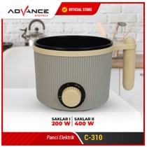 Advance Panci Listrik Serbaguna 1.2L Kukus Rebus Goreng Steamer C-310