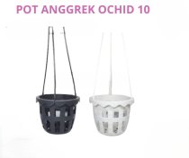 Pot Gantung Anggrek Netpot 10cm Putih Hitam