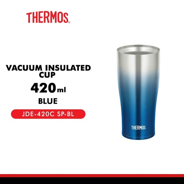 Vacuum Insulated Cup 420ml -  Silver Blue JDE-420C SP-BL