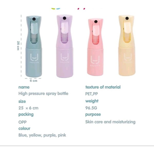 Botol spray tekanan tinggi botol mist mister 300ml