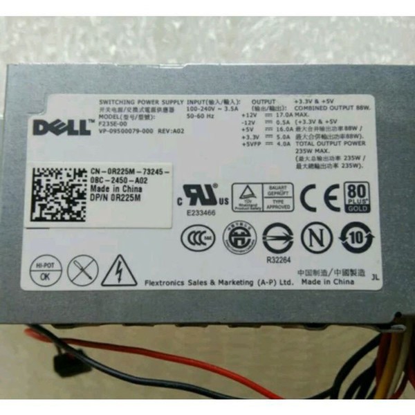 Power Supply / PSU PC built up Dell Optiplex 980 SFF small form factor