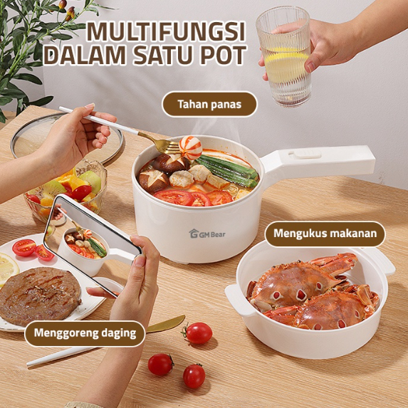 Panci Listrik 1.8L Serbaguna Elektrik Slow Cooking Pot Low watt