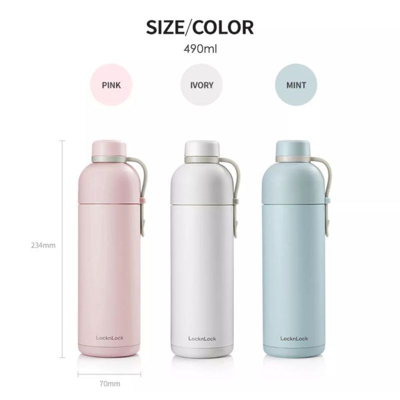 LocknLock Belt Bottle 490ml Tumbler Lock & Lock Termos dan Botol minum sport Lock n Lock  Lock and Lock Lock n Lock Lock&Lock