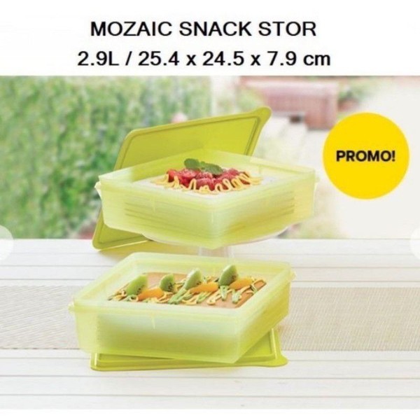 Tupperware Mosaic Snak Stor 2.9L snack and stor