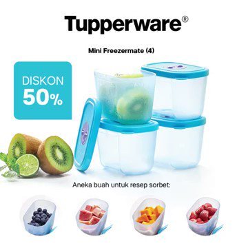 Tupperware freezermate with Dial 2pcs