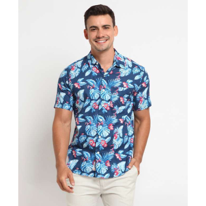 Kemeja Santai Katun Hammer Man shirt Print