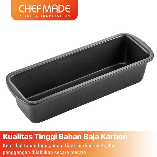 Loyang chefmade Persegi Panjang 10inch Chefmade Anti Lengket Long Shape Loaf Pan
