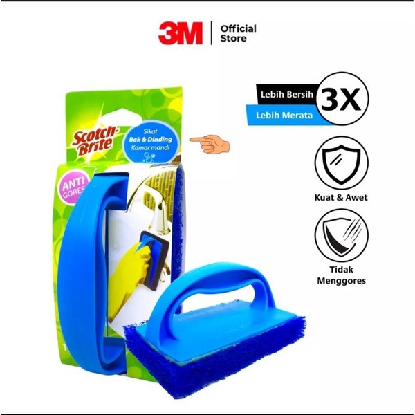 Scotch Brite Sikat Porselen Sikat Bak Dinding Kamar Mandi Sikat keramik