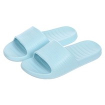 sandal kamar mandi selop wanita lembut motif sarang madu biru muda