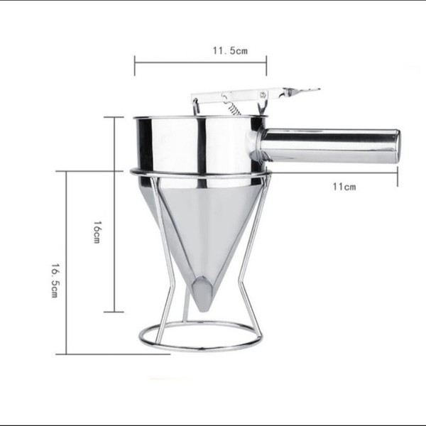 Corong Adonan Kue Gelas Takar Adonan Dispenser adonan Stainless Steel butter dispenser