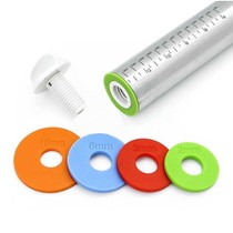 rolling pin stainless Steel 43cm adjustable penggilas adonan 4 ketebalan