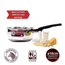 Panci Susu Stainless Panci Saus Panci Masak Panci Zebra Panci Mie Sauce Pan Zebra 18cm 166308 Zebra Thailand