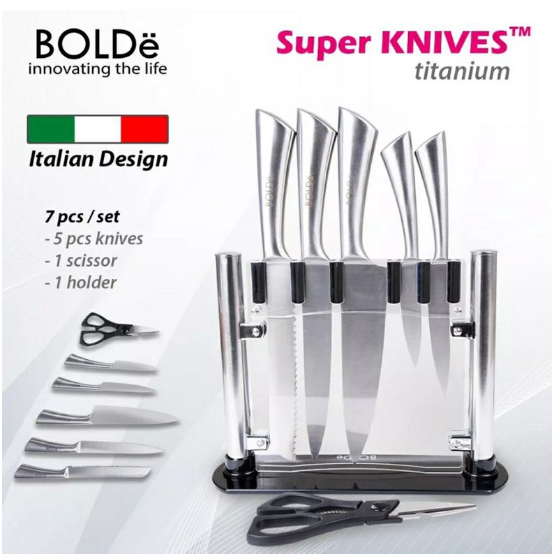 Bolde Pisau Bolde knife set titanium