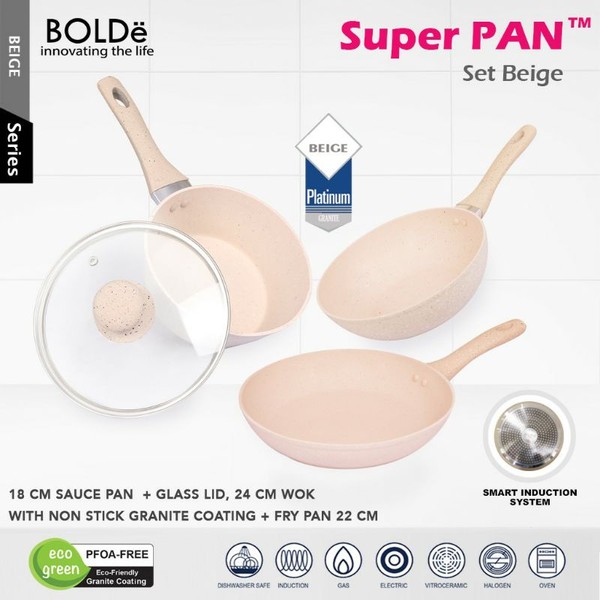 BOLDE SUPER PAN SET packing kayu