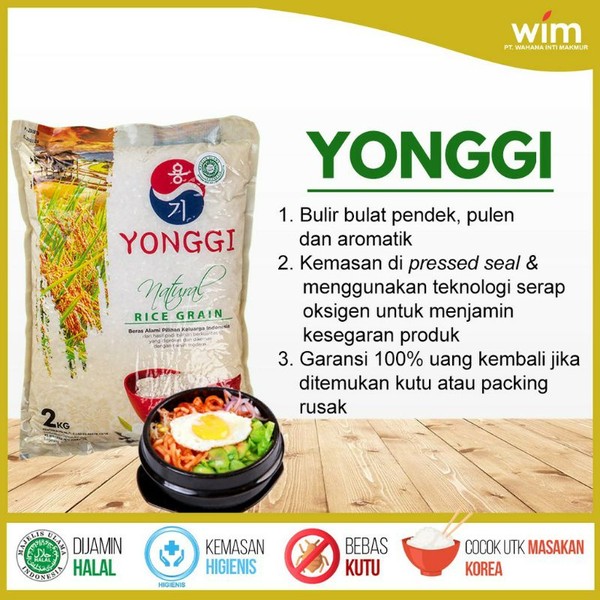 Beras Korea Yonggi 2kg