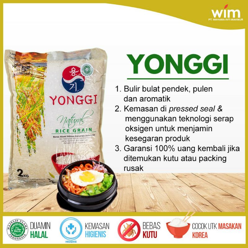 Beras Korea Yonggi 2kg