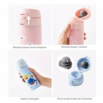 Lock&Lock Feather Ring Vacuum Tumbler One Touch Tumbler 400ml Termos Air Minum Hot and Cool Lock and Lock Lock n Lock Lock&Lock